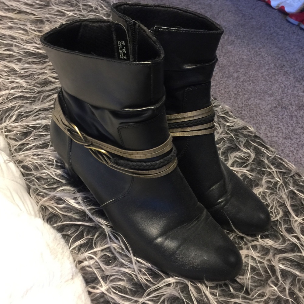 Black ankle boots